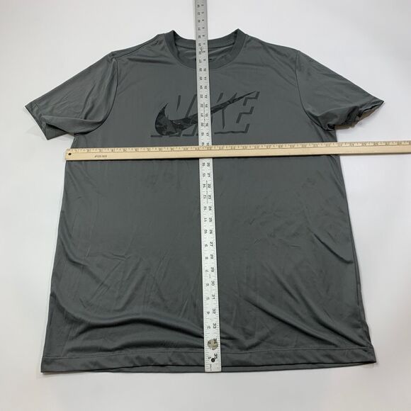 The Nike Tee Shirt Mens XL Extra Large Graphite Dri Fit Fitness Swoosh Training - Picture 4 of 9
